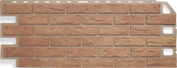 Фасадная панель Альта-профиль Кирпич Бежевый