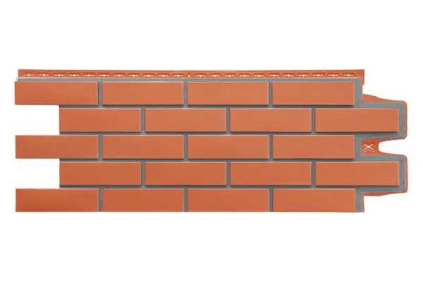 Фасадные панели Grand Line, Клинкерный кирпич Дизайн, Терракотовый.
