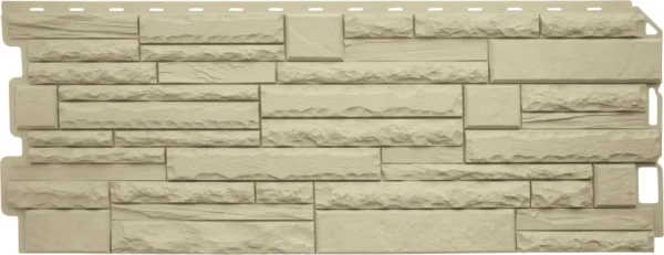 Фасадная панель Альта-Профиль, Скалистый камень ЭКО Песчаный