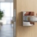 Дверная ручка на квадратной розетке 293 ALILA CS (FIXA), материал Замак, отделка Хром, 145*50*50 мм