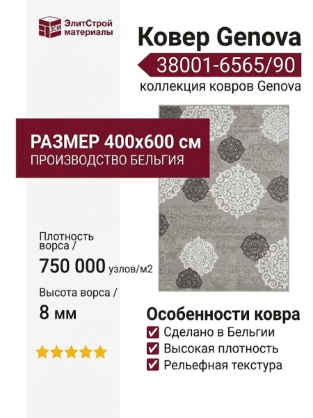 Ковер Genova 38001-6565/90 400x600