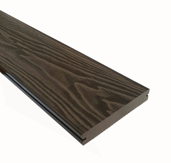 Террасная доска ДПК Terrapol Смарт 3D (полнотелая с пазом) Венге Соренто