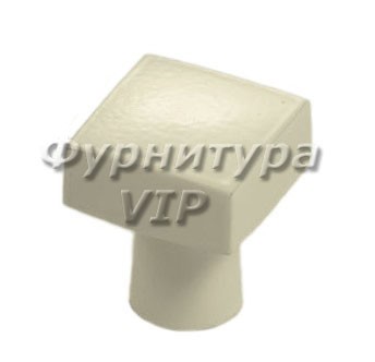 Ручка кнопка 920-20 WTM, материал Латунь, цвет Белый, отделка Белый, 20*20*23,5 мм