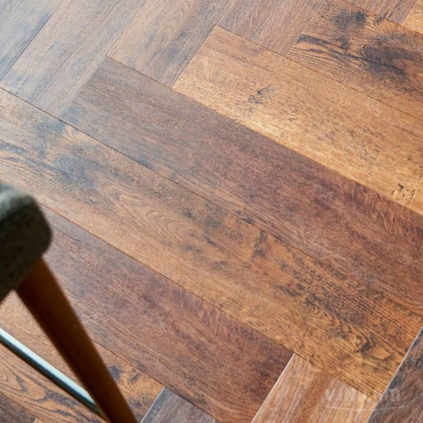 Виниловый пол Vinilam коллекция PARQUET Herringbone Парижский Паркет IS11155