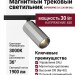 Магнитный трековый светильник SUPERSPIKE Q 12.30 SN DALI