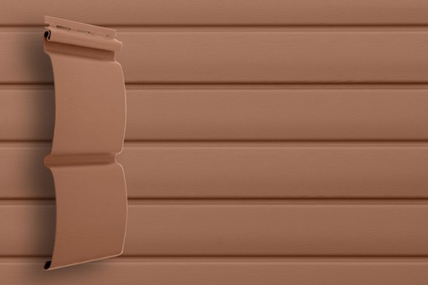 Сайдинг Grand Line, Блок-хаус D4.8 Цвет: Темно-бежевый