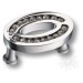 Ручка кнопка 2577-005-32, материал Латунь, отделка Хром Кристаллы Swarovski, 42*28*22 мм