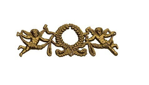 Накладка декоративная 50.802.06, материал Латунь, отделка Латунь, 155*52 мм