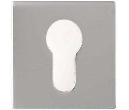 Дополнительные розетки для замка с английским ключом CYL 50K CP, материал Замак, отделка Хром, 50*50 мм