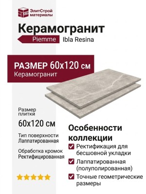 Piemme Ibla Resina Lap Ret 60x120 03982A