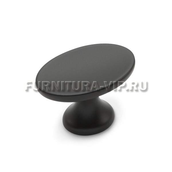 Ручка кнопка WPO.799.000.00N4, материал Замак, цвет Чёрный, отделка Черный, 42*29*27 мм