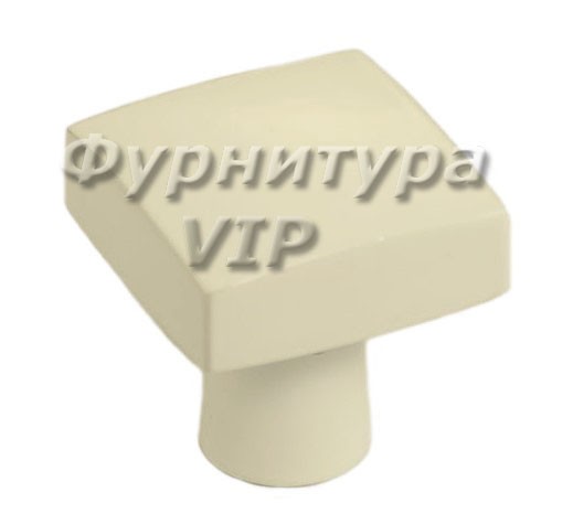 Ручка кнопка 920-35 WTM, материал Латунь, цвет Белый, отделка Белый, 35*35*36,5 мм