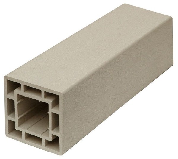 Столб для ограждения CM Decking 120x120 Белое дерево