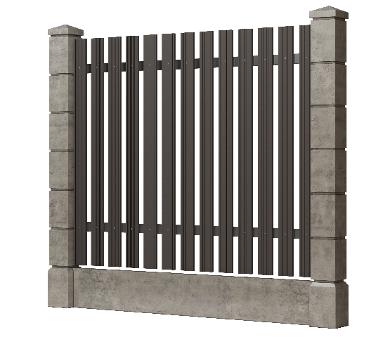 Заборная доска GRINDERDECO, ДПК, шлифованная цвет Асфальт.