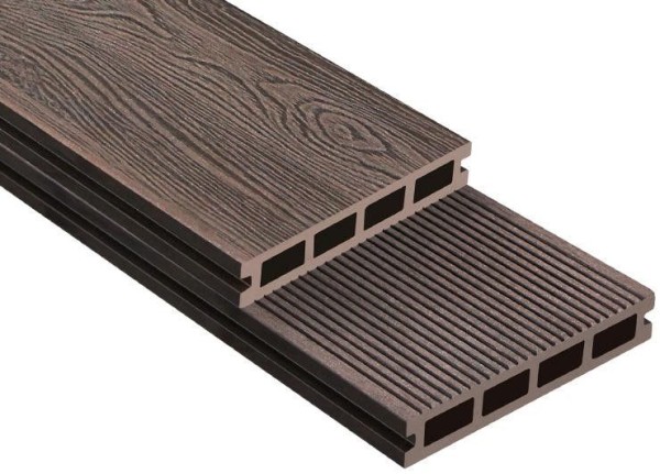 Террасная доска ДПК Outdoor 3D NEVADA/Коричневый вельветовый микс