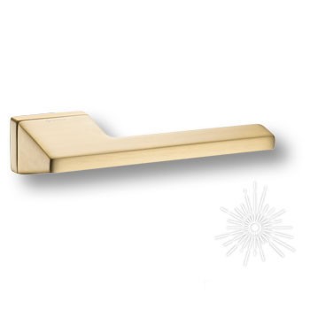 Дверная ручка на прямоугольной розетке HA199RO15 BB LINEA D, материал Замак, отделка Золото