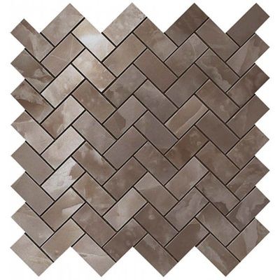 Мозаика Atlas Concorde (Атлас Конкорд) Supernova Onyx Black Agate Herringbone Mosaic 30,5x30,5 см (600110000206)
