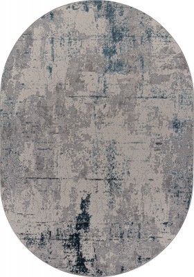 Ковер Liman F169 CREAM-DARK BLUE ОВАЛ 280x380