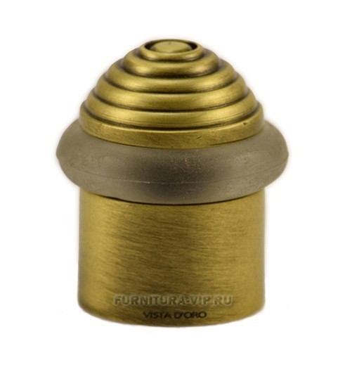 Ограничитель напольный 1512-013, материал Латунь, отделка Бронза, 42*37 мм