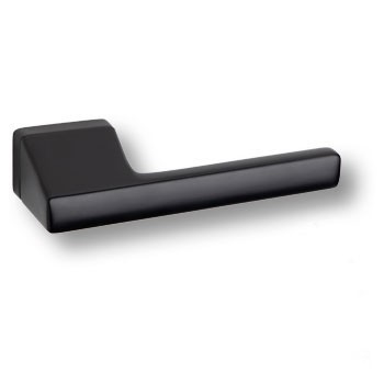 Дверная ручка на прямоугольной розетке ULTRON HA197RO15 AL6, материал Замак, отделка Черный, 163*37*53 мм