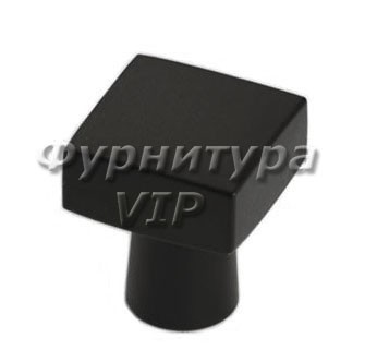 Ручка кнопка 920-20 BK, материал Латунь, цвет Чёрный, отделка Черный, 20*20*23,5 мм