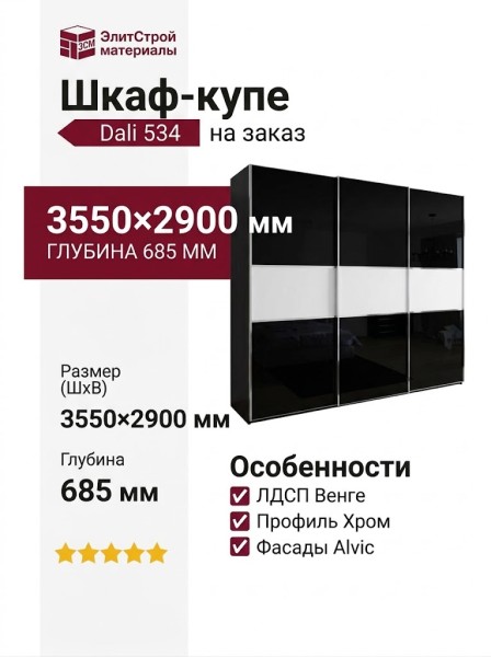 Шкаф-купе Dali 534