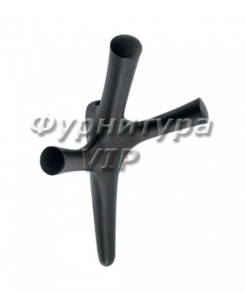 Крючок WZ-WALENCIA-20M, материал Замак, цвет Чёрный, отделка Черный, 164*107*58 мм