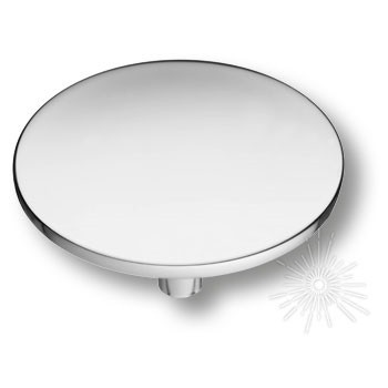 Ручка кнопка 4137 002MP02, материал Замак, отделка Хром, 29*d=50 мм
