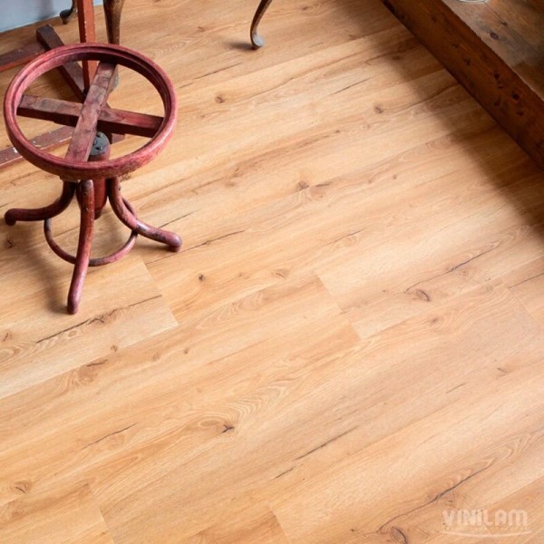 Виниловый пол Vinilam коллекция VINILAM Cork Premium glue Дуб Мадрид 33100