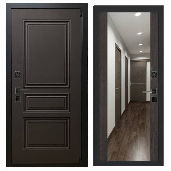 Дверь входная «Вена», внутренняя панель Н-108 (дуб серый)