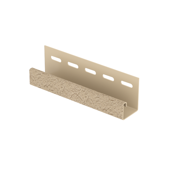 J-профиль Ю-Пласт, Стоун Хаус S-Lock, клинкер песочного цвета.