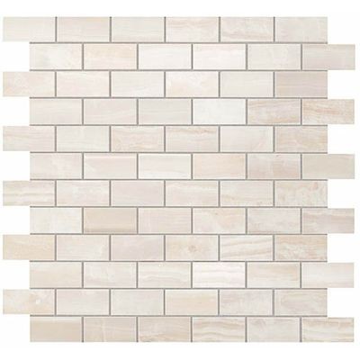 Мозаика Atlas Concorde (Атлас Конкорд) Supernova Onyx Pure White Brick Mosaic 30,5x30,5 см (600110000202)