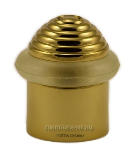 Ограничитель напольный 1512-003, материал Латунь, отделка Золото, 42*37 мм