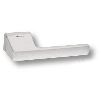 Дверная ручка на прямоугольной розетке ULTRON HA197RO15 ELX10, материал Замак, отделка Хром, 163*37*53 мм