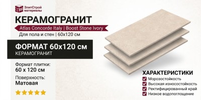 Atlas Concorde Italy Boost Stone Ivory 60x120 A6Q3