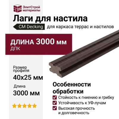 Лаги для настила CM Decking 40х25