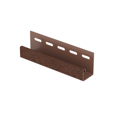 J-профиль Ю-Пласт, Стоун Хаус S-Lock, терракотовый клинкер.