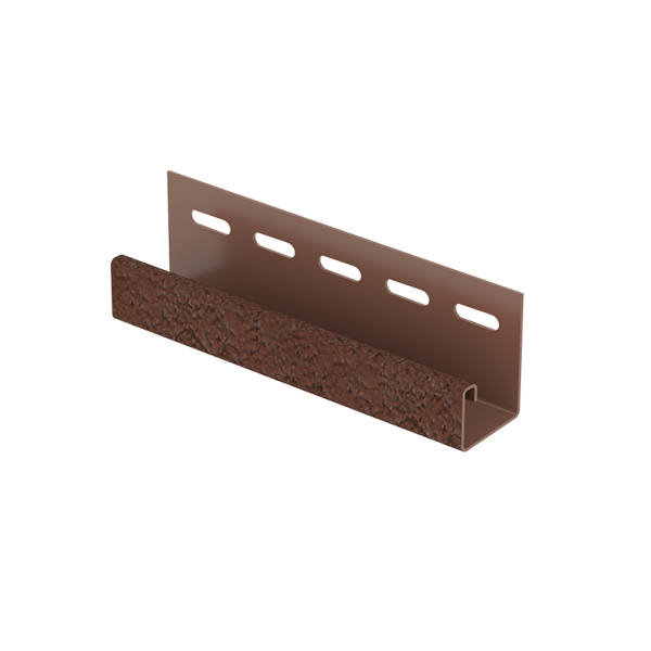J-профиль Ю-Пласт, Стоун Хаус S-Lock, терракотовый клинкер.