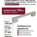 Ручка-скоба 8.1012.160128.30, материал Замак, отделка Никель, 168x10x27 мм