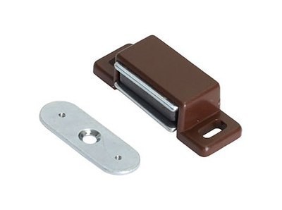 Магнит накладной с ответной планкой (под шуруп) 11.0781, отделка Пластик, 48*16*13 мм