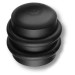 Дверной ограничитель напольный 03233 BLACK, материал Латунь, отделка Черный, 30*d=25/30 мм