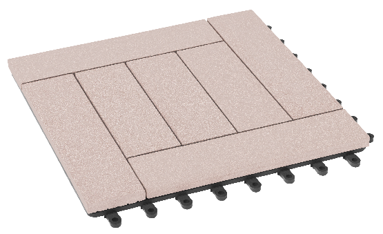 Модульный паркет ДПК GRINDERDECO Комфорт 6 Беленый дуб