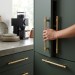 Ручка скоба SYSTEM SY8990 0320 BB-BB, материал Алюминий, отделка Золото, 385*16*35 мм