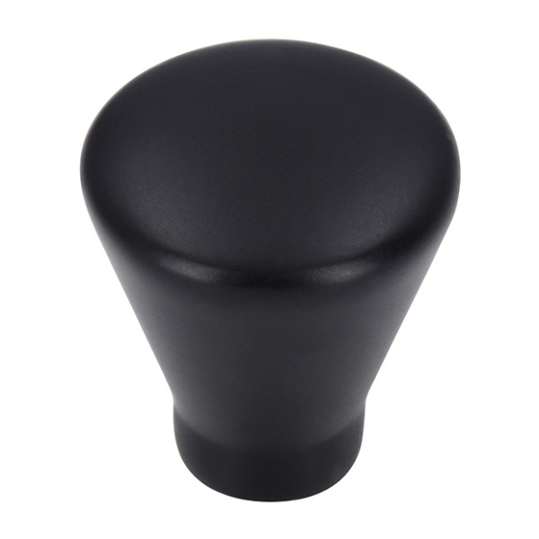 Ручка кнопка SIRO 872-24PB12, материал Замак, цвет Чёрный, отделка Черный, 27*d=24 мм