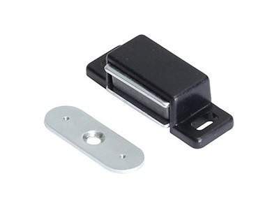 Магнит накладной с ответной планкой (под шуруп) 21.0781, отделка Пластик, 48*16*13 мм