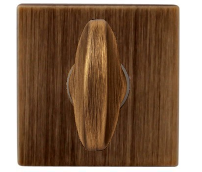 Дополнительные розетки для сантехнического замка WC 50K MAB, материал Замак, отделка Бронза, 50*50 мм