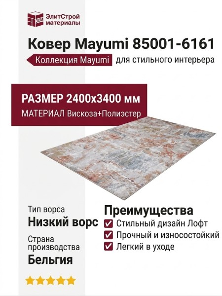 Ковер Mayumi 85001-6161 240x340