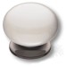 Ручка кнопка 5015-70-L PEARL, материал Замак Керамика, цвет Перламутр, отделка Графит Керамика