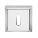 Дополнительные розетки для замка с межкомнатным ключом KEY-set CR 016, материал Латунь, отделка Хром, 53*53 мм