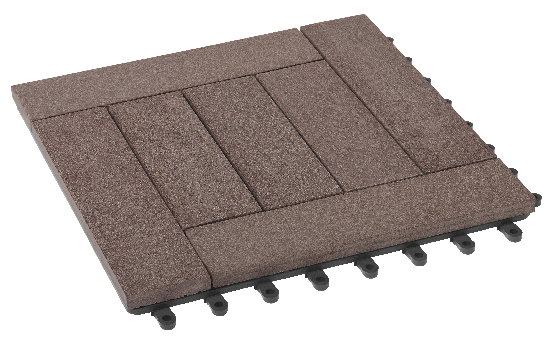 Модульный паркет ДПК GRINDERDECO Комфорт 6 в цвете Венге